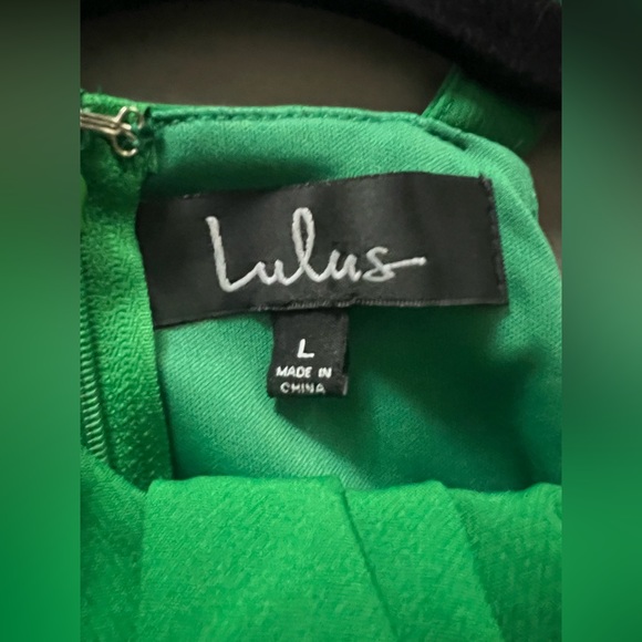 Lulu’s | women’s Green Halter Dress with Tags Size L - Picture 6 of 7